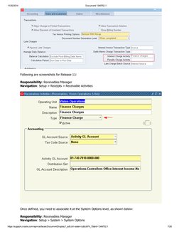 Statement Generation Program (ARXSGP) Overview Setup and ...