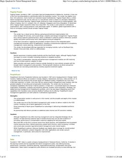 Return to Top
PageUp People
PageUp People, founded in 1997, is privately held and headquartered in Melbourne, Australia. It w