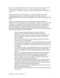 Copyright: Trevor Pitts, 31 January 2015	  
3	  
an electron’s distance from the nucleus in an atom. There can be no in-b