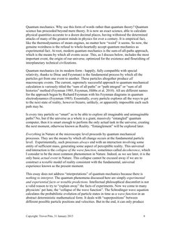 Copyright: Trevor Pitts, 31 January 2015	  
8	  
	  
Quantum mechanics. Why use this form of words rather than quantum t