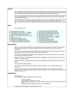 Introduction
Introduction
Introduction
Introduction 
When coupling pipes and attaching pipes to components screwed fittings a