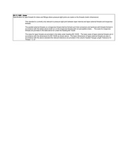 BS 21:1985 
BS 21:1985 
BS 21:1985 
BS 21:1985 ----    Notes 
Notes 
Notes 
Notes  
Specification for pipe threads for tubes