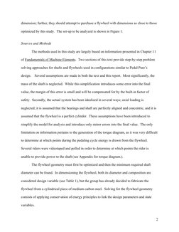 dimension; further, they should attempt to purchase a flywheel with dimensions as close to those 
optimized by this study.  T