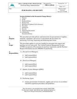 Version No.: 1.5 
 
 
 
ORA LABORATORY PROCEDURE 
Food and Drug Administration 
 
Document No.: 
ORA-LAB.4.6 
Page 1 of 7 
Ti