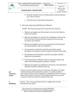 Version No.: 1.5 
 
 
 
ORA LABORATORY PROCEDURE 
Food and Drug Administration 
 
Document No.: 
ORA-LAB.4.6 
Page 6 of 7 
Ti