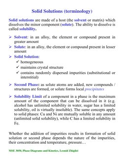 Understanding Binary Solutions in Chemistry | PDF | Solubility | Phase ...