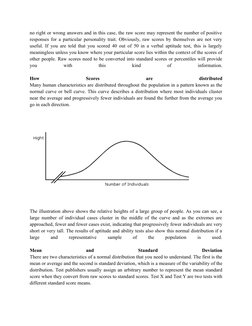 no right or wrong answers and in this case, the raw score may represent the number of positive
responses for a particular per