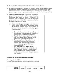 5.
Overapplied or underapplied overhead is applied to cost of sales.
 6.
At year-end, the inventory accounts are adjusted to