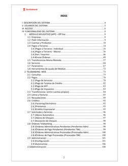 2 
INDICE 
 
I  DESCRIPCIÓN DEL SISTEMA....................................................................................