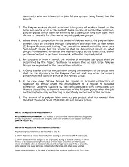 Pakyawan In English Guidelines for Pakyaw Labor Contracts | PDF | Employment | Procurement