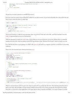 3/4/2014
Designing a RESTful API with Python and Flask - miguelgrinberg.com
http://blog.miguelgrinberg.com/post/designing-a-r