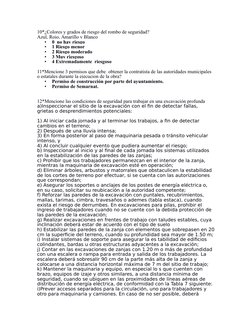 10*¿Colores y grados de riesgo del rombo de seguridad?
Azul, Rojo, Amarillo y Blanco 
•
0  no hay riesgo
•
1 Riesgo menor
•
2