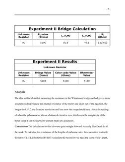 Wheatstone Bridge Lab Report Analysis | PDF | Resistor | Electrical ...