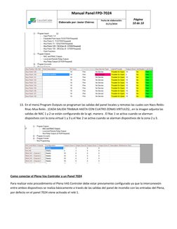 Manual Panel FPD-7024 
 
Página 
10 de 10 
Elaborado por: Javier Chérrez 
Fecha de elaboración:       
21/11/2014