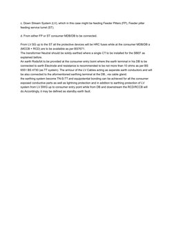 c. Down Stream System (LV), which in this case might be feeding Feeder Pillars (FP), Feeder pillar 
feeding service turret (S