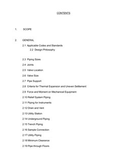Refinery Piping Design Specifications | PDF | Pipe (Fluid Conveyance ...