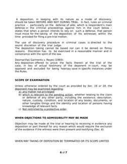 Deposition Rules and Uses Explained | PDF | Deposition (Law ...