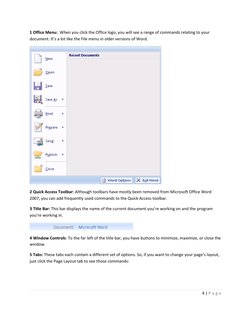 Word 2007: Getting Started Guide | PDF | Microsoft Word | Computer Keyboard