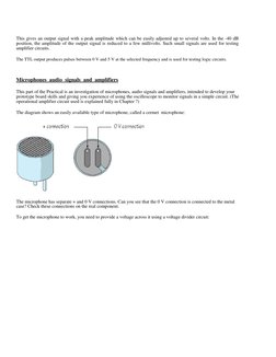 This gives an output signal with a peak amplitude which can be easily adjusted up to several volts. In the -40 dB 
positi