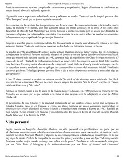 15/3/2015
Patricia Highsmith ­ Wikipedia, la enciclopedia libre
http://es.wikipedia.org/wiki/Patricia_Highsmith
2/8
Patricia 