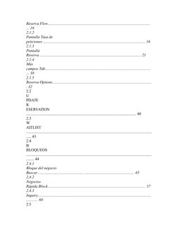 Reserva Flow.........................................................................................................
... 16