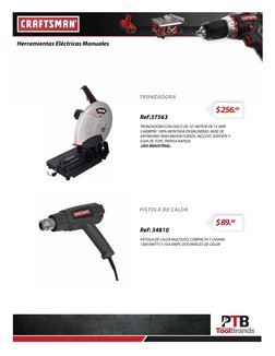 Herramientas Eléctricas Manuales    
TRONZADORA
TRONZADORA CON DISCO DE 14”. MOTOR DE 15 AMP. 
3.600RPM. 100% MONTADA EN BALI