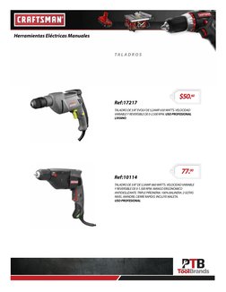 Herramientas Eléctricas Manuales
Ref:17217
TALADRO DE 3/8" EVOLV DE 5,2AMP. 630 WATTS. VELOCIDAD 
VARIABLE Y REVERSIBLE DE 0-