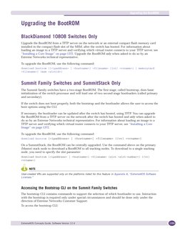 BootROM Upgrade for Extreme Switches | PDF | Booting | Command Line ...