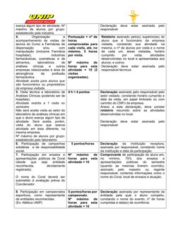 exerça algum tipo de atividade. Nº
máximo  de  alunos  por  grupo:
estabelecido pela indústria.
Declaração  deve  estar  assi