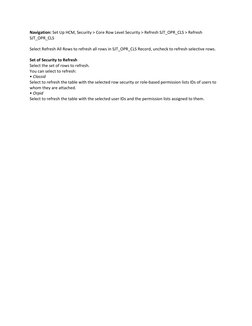 PeopleSoft Row Level Security Setup | PDF | Information Retrieval ...