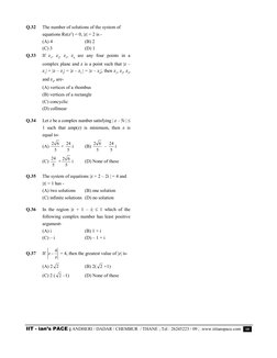 IIT - ian’s PACE ; ANDHERI / DADAR / CHEMBUR  / THANE ; Tel : 26245223 / 09 ; .www.iitianspace.com    10 
Q.32 
The number of