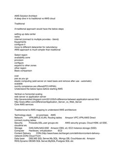 AWS Solution Architect Overview | PDF | Amazon Web Services | Cloud ...