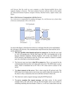 web browser that the result on your computer or other Internet-enabled device that
supports displays a browser.  The most com