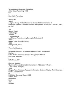 Technology with Business Operations
, Idea Group Publishing, 1996.
Fui
-
Hoon Nah, Fiona; Lee
-
Shang Lau
, Janet
; Jinghua K