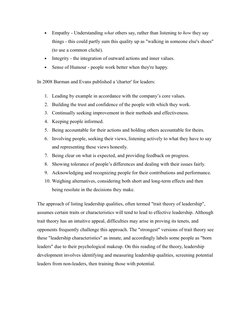 
Empathy - Understanding what others say, rather than listening to how they say 
things - this could partly sum this quality