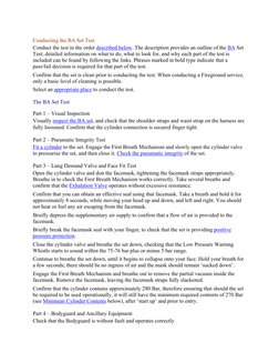 BA Set: Specifications and Safety Details | PDF | Breathing | Flashlight