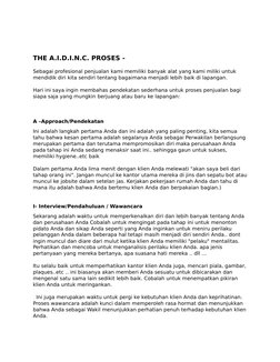 A.I.D.I.N.C. Sales Process Overview | PDF