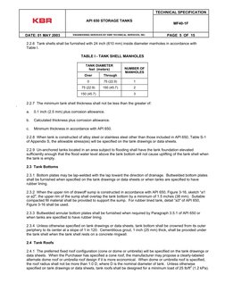 Spec Tank Api 650 API 650 Storage Tanks Specification | PDF | Pipe (Fluid Conveyance ...