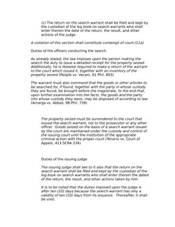 (c) The return on the search warrant shall be filed and kept by 
the custodian of the log book on search warrants who shall