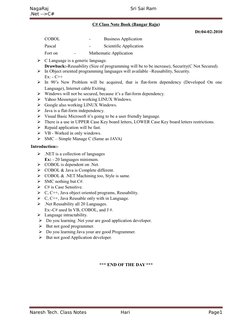 NagaRaj                                                         Sri Sai Ram                                             
.Net