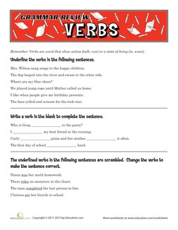 #OPYRIGHT¹BY%DUCATIONCOM
-OREWORKSHEETSATWWWEDUCATIONCOMWORKSHEETS
'2!--!22%6)%7
6%2"3
6%2"3
6%2"3
6%2"3
6%2"3
6