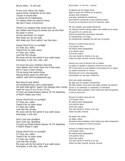 Bruno Mars - It will rain
If you ever leave me, baby,
Leave some morphine at my door
'Cause it would take 
a whole lot of med