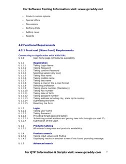 For Software Testing Information visit: www.gcreddy.net 
o
Product custom options
o
Special offers
o
Discussions
o
Defining P