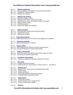 For Software Testing Information visit: www.gcreddy.net 
Ad 1.3 –    Editing categories
Ad 1.3.1 – Editing category informati