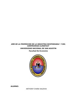 AÑO DE LA PROMOCION DE LA INDUSTRIA RESPONSABLE  Y DEL
COMPROMISO CLIMATICO"
UNIVERSIDAD NACIONAL DE SAN AGUSTIN
Facultad De