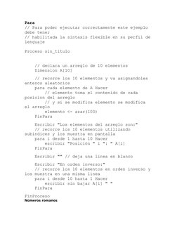 Para
// Para poder ejecutar correctamente este ejemplo 
debe tener
// habilitada la sintaxis flexible en su perfil de
lenguaj