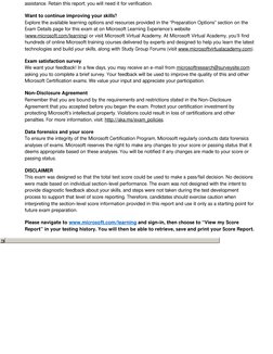 3
assistance. Retain this report; you will need it for verification.
Want to continue improving your skills?
Explore the avai