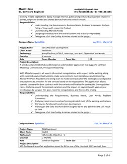 Mudit Jain  
 
 
 
 
    mudjain18@gmail.com 
Sr. Software Engineer 
 
                       +91-7350584848/+91-9461384686