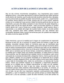 Activación de las 12 Capas del ADN | PDF | Adn | Naturaleza