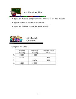 Electric Meter Example Math 6 Grade 6 Electric Meter Reading Guide | PDF | Watt | Physics